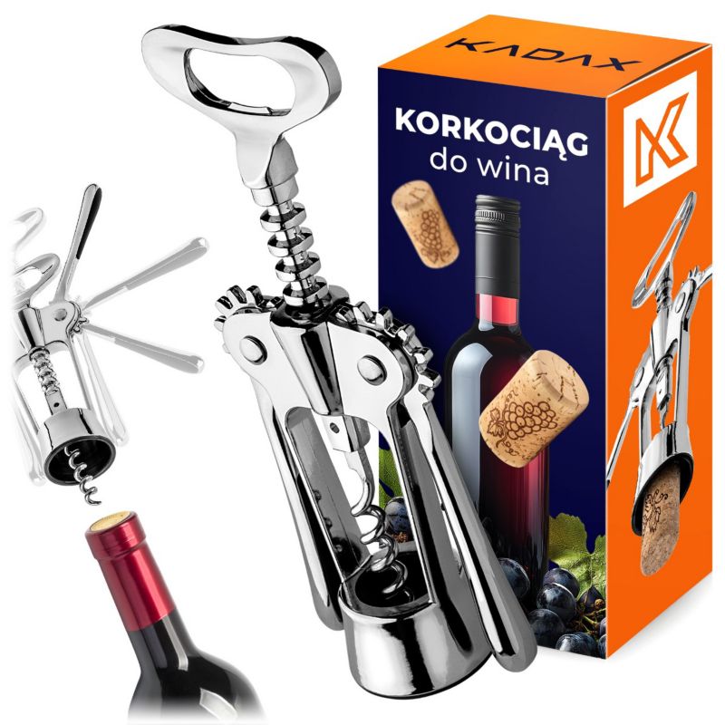Korkociąg KADAX Do Wina multifunkcyjny Tradycyjny 1szt.
