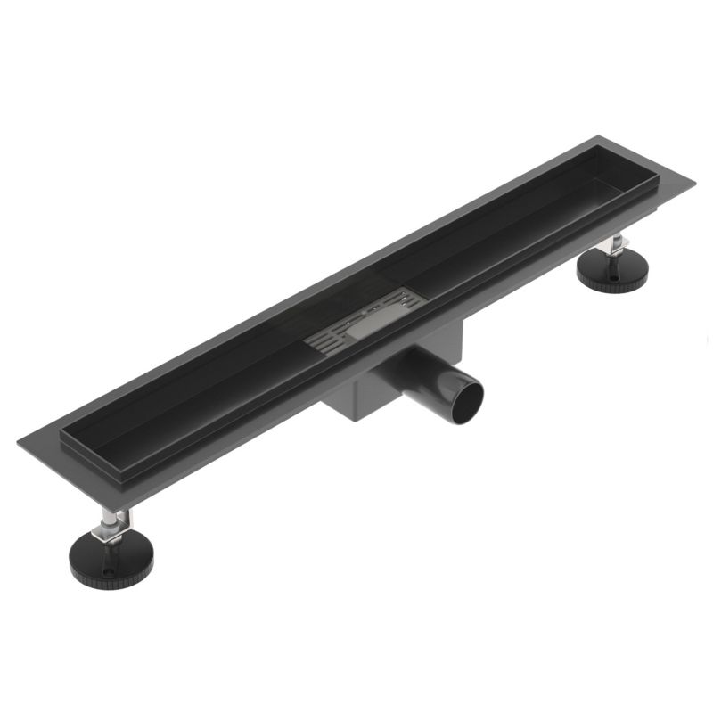 Korpus odpływu liniowego SEVANTE 70 cm czarny FLAT 1 szt.