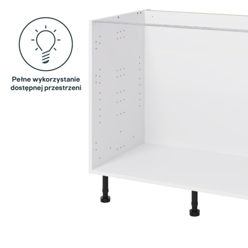 Korpus szafki kuchennej dolnej GoodHome Caraway 100 cm