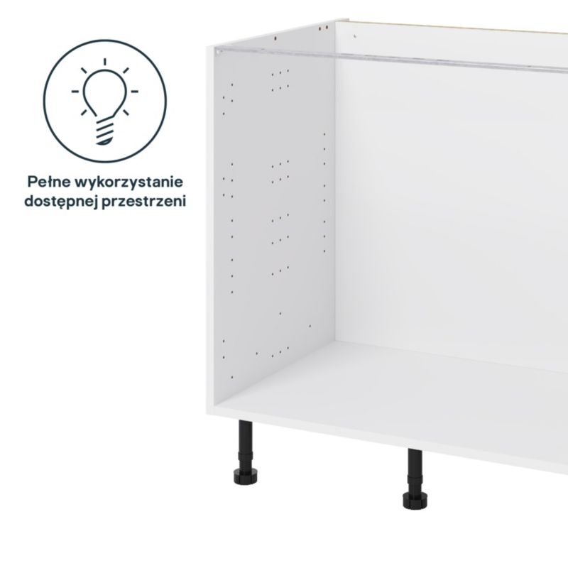 Korpus szafki kuchennej dolnej GoodHome Caraway 80 cm