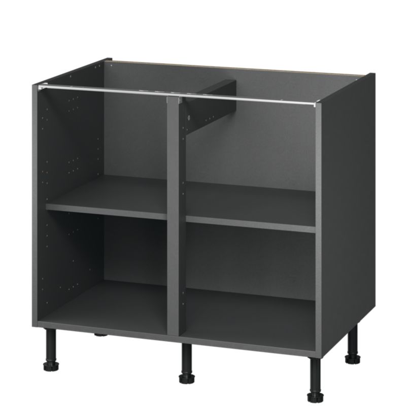 Korpus szafki kuchennej dolnej GoodHome Caraway 90 cm szary