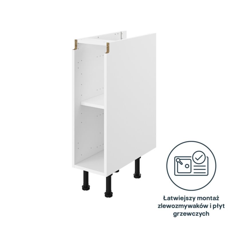 Korpus szafki kuchennej GoodHome Innovo 25 cm biały