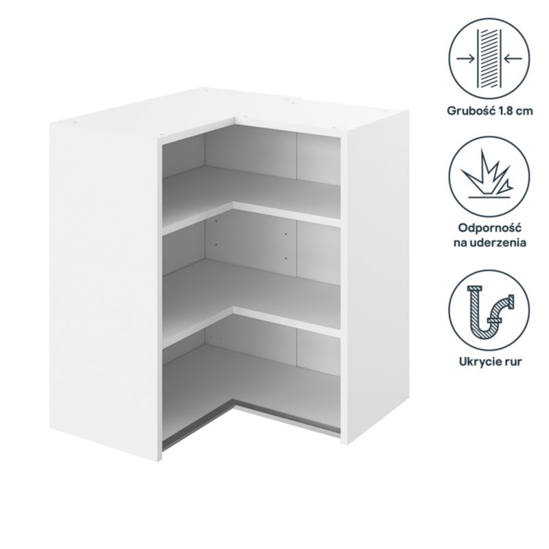Korpus szafki kuchennej narożnej wiszącej GoodHome Innovo 65,5 cm