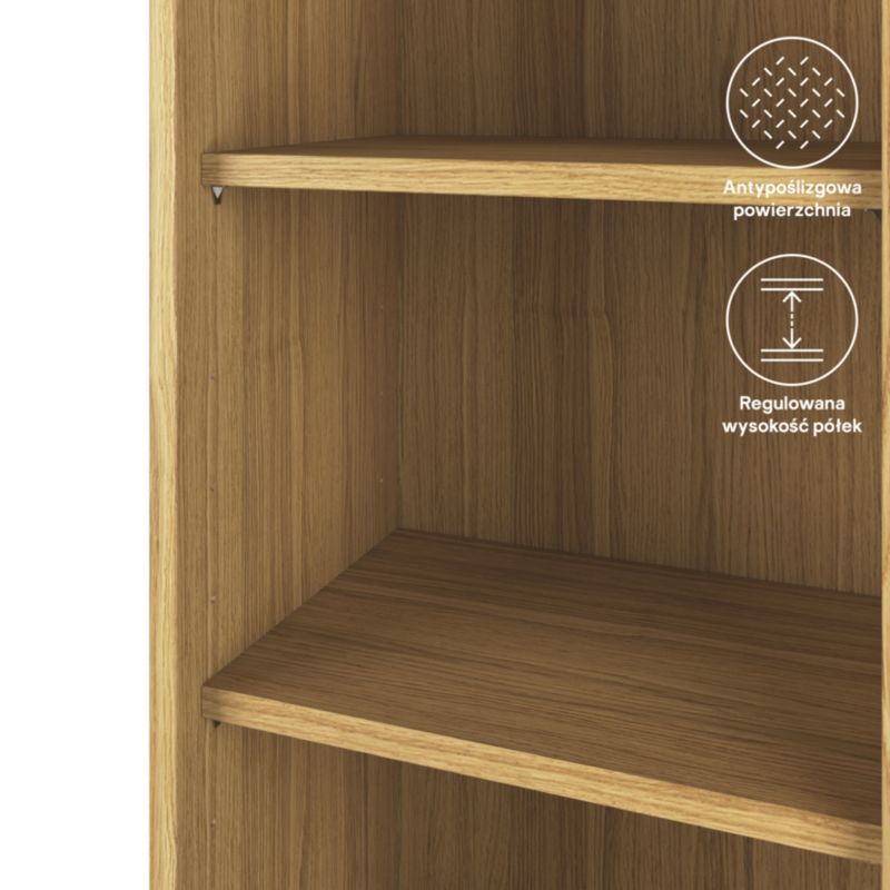 Korpus szafki kuchennej wiszącej wysokiej GoodHome Caraway 40 cm dąb