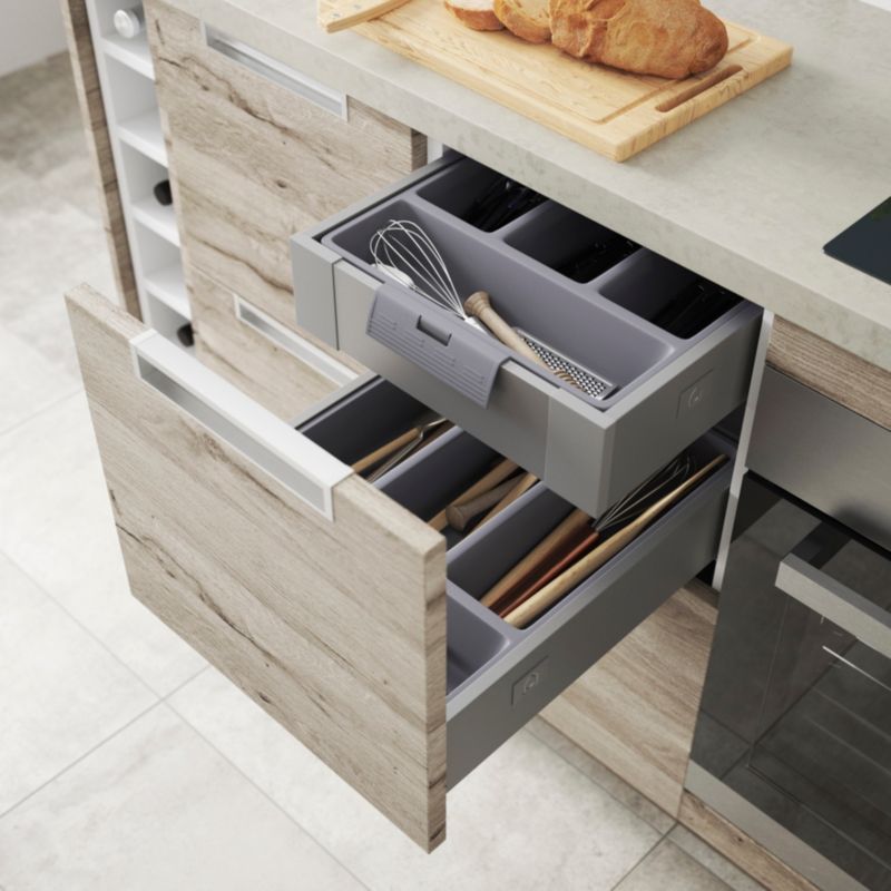 Korpus szuflady głębokiej GoodHome Soto 40 cm antracyt