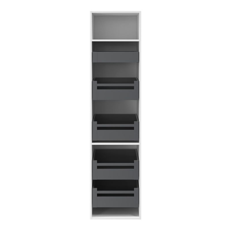 Korpus szuflady głębokiej GoodHome Soto 50 cm antracyt
