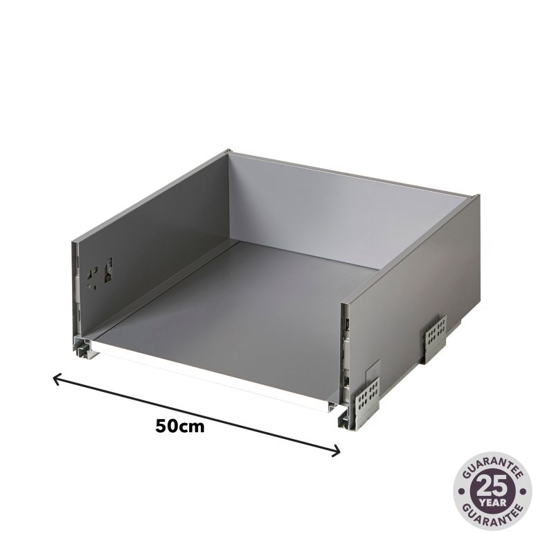 Korpus szuflady głębokiej GoodHome Soto 50 cm antracyt