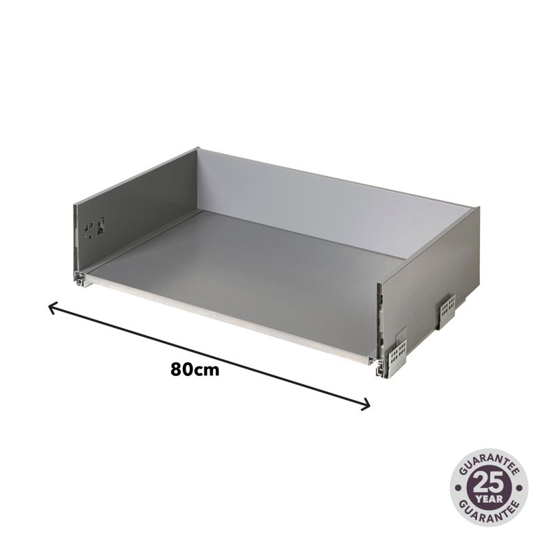 Korpus szuflady głębokiej GoodHome Soto 80 cm antracyt