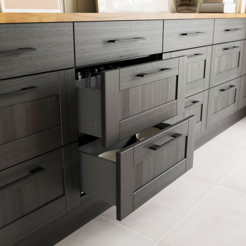 Korpus szuflady GoodHome slim głęboka 60 cm jasny szary