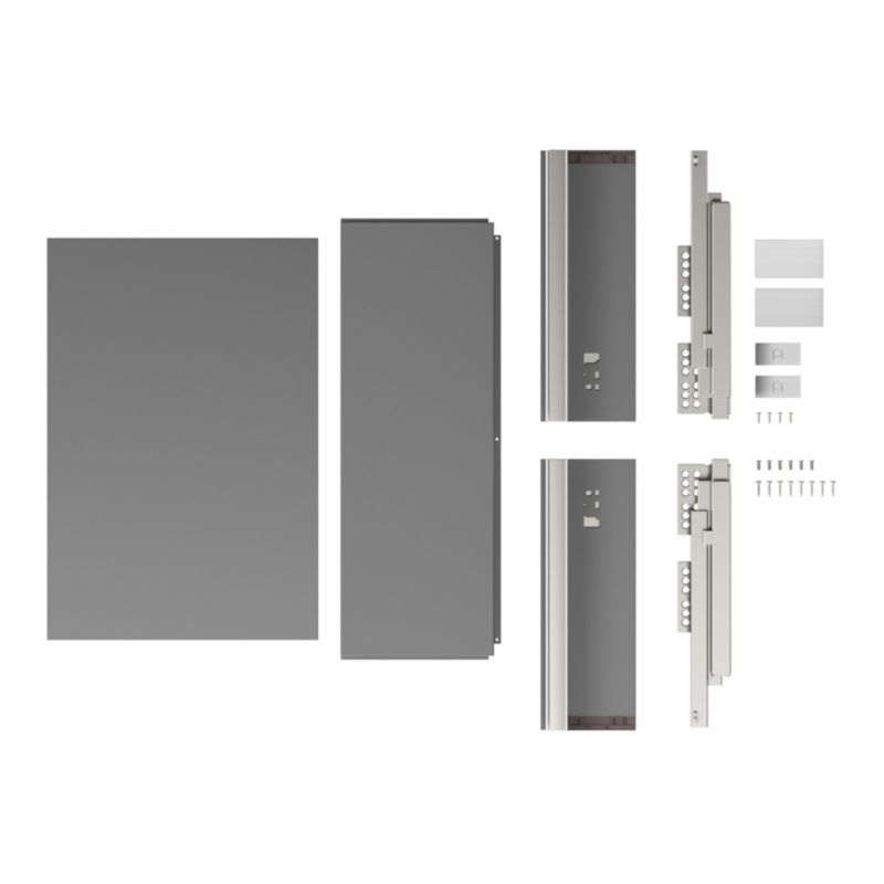 Korpus szuflady GoodHome slim standard 50 cm jasny szary