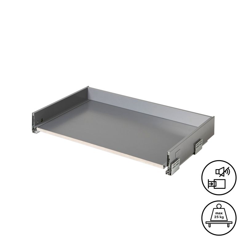 Korpus szuflady GoodHome Soto 80 cm antracyt