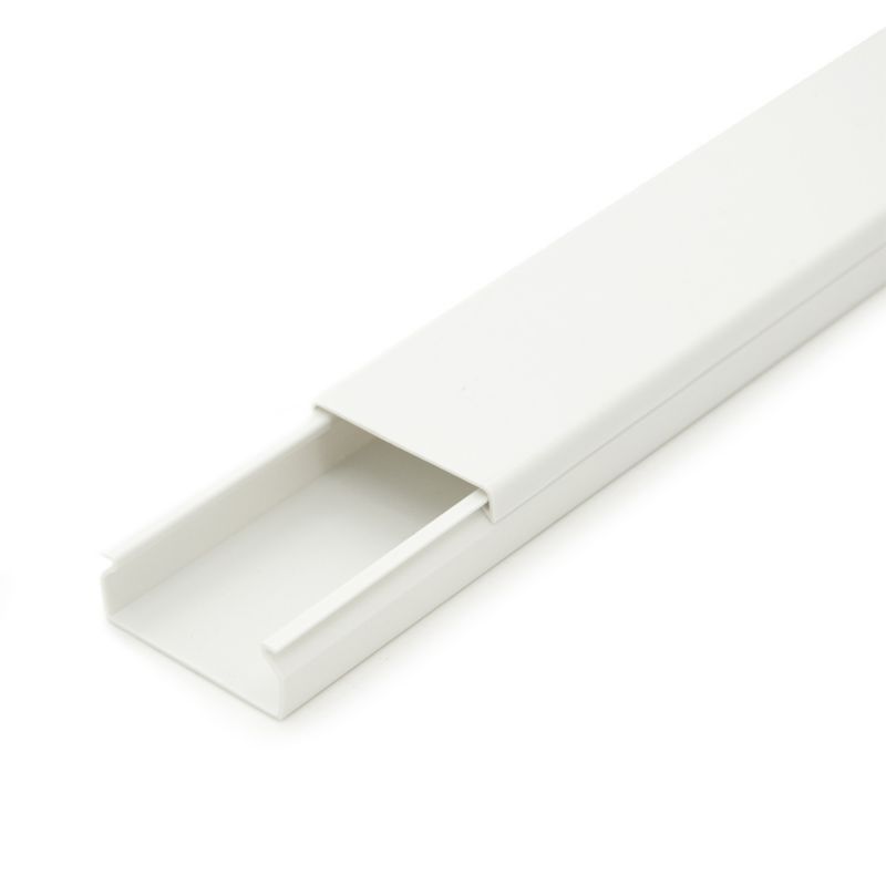 Korytko kablowe CanaLux CNL-C-40016-16, kanał elektroinstalacyjny 40x16mm z pokrywą 32 mb, białe, 16 szt.