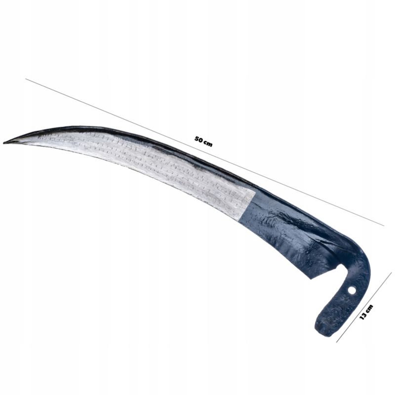 Kosa KADAX Ręczna Kuta Ostrzona Trawy metalowa 50cm Solidna mocna Ogrodowa Leśna 1szt.