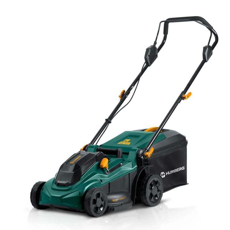 Kosiarka akumulatorowa Humberg HM-610 bezszczotkowa 2 aku mocna 1000W 37cm zielona 1szt.
