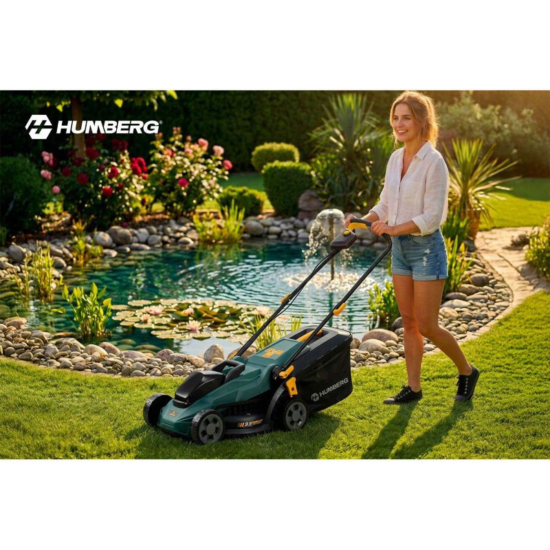 Kosiarka akumulatorowa Humberg HM-611 bezszczotkowa 500W Aku lekka 33cm zielona 1szt.