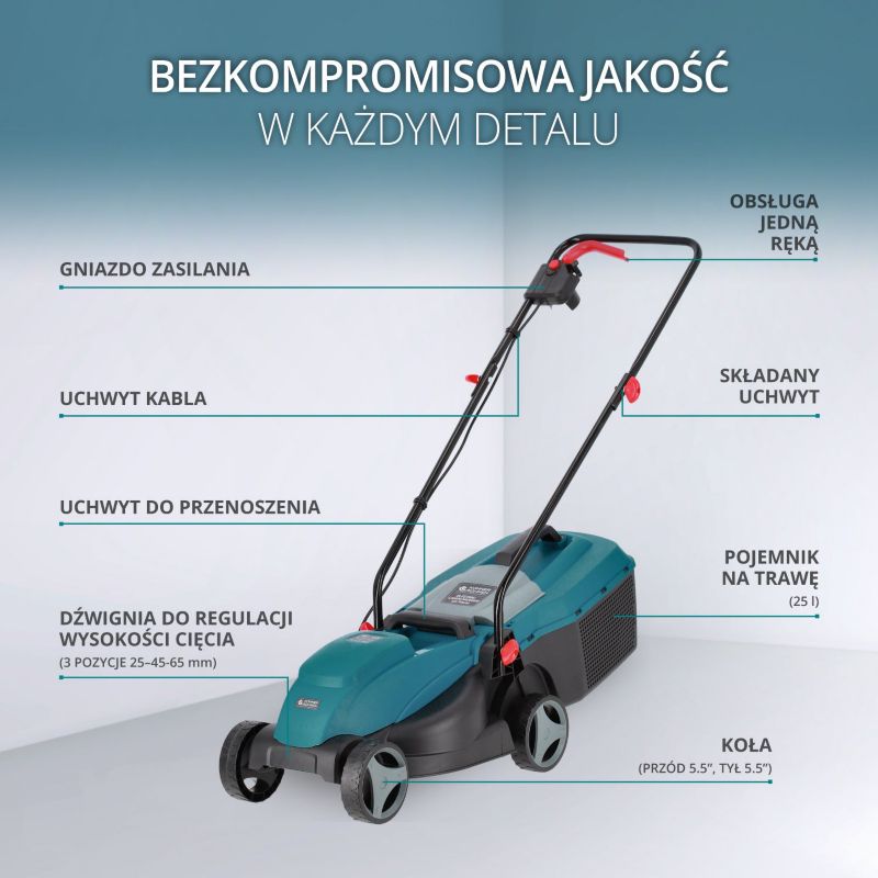 Kosiarka elektryczna Könner & Söhnen 1000 W 32 cm 1 szt.