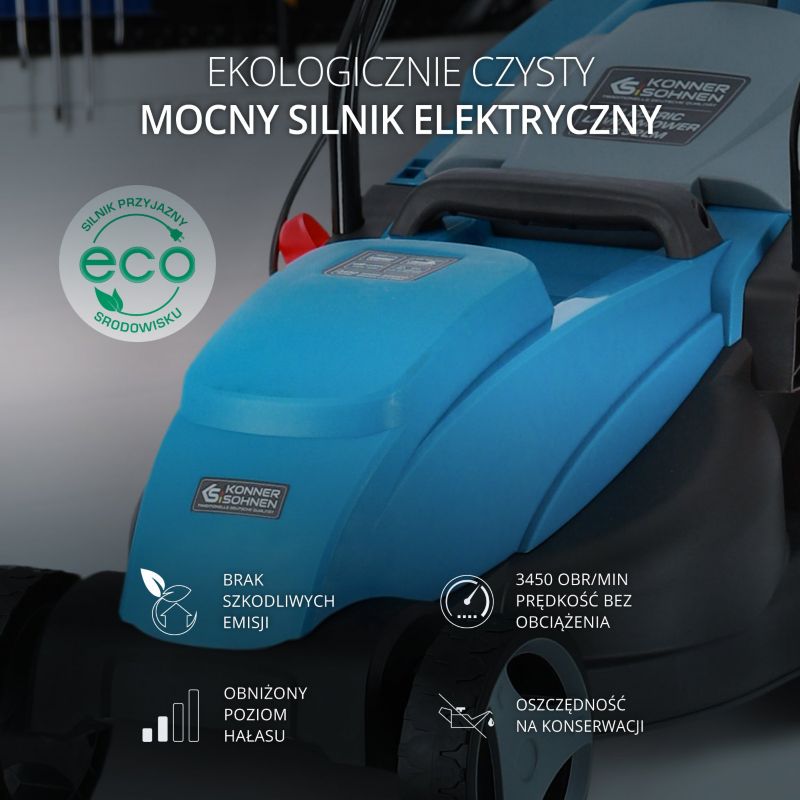 Kosiarka elektryczna Könner & Söhnen 1000 W 32 cm 1 szt.