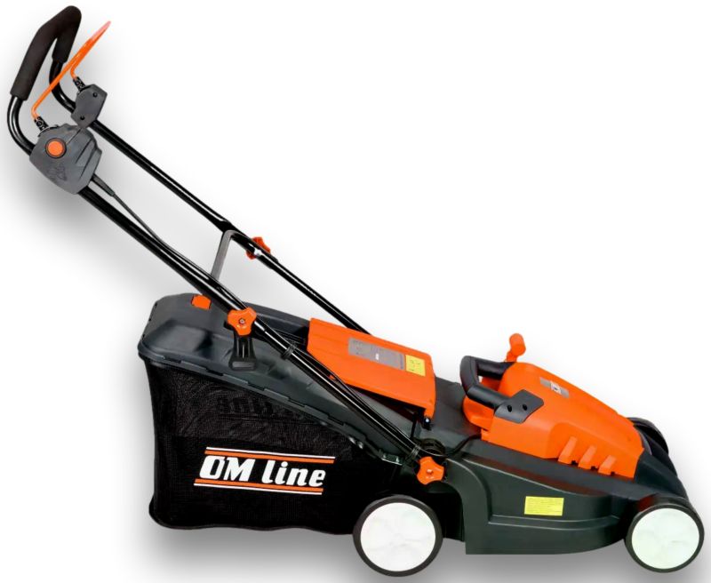 Kosiarka Oleo Mac Om-Line E1600 Elektryczna Do Trawy Silnik Indukcyjny Miedziane Uzwojenie 1600W / 38Cm Ob-Cnee1600 1 szt