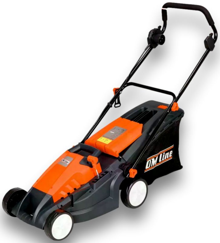 Kosiarka Oleo Mac Om-Line E1600 Elektryczna Do Trawy Silnik Indukcyjny Miedziane Uzwojenie 1600W / 38Cm Ob-Cnee1600 1 szt