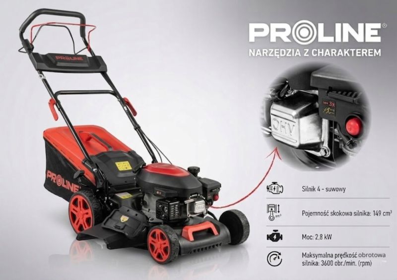 Kosiarka PROLINE spalinowa 460mm 149cc 2.8kW 25-75mm 1 szt.