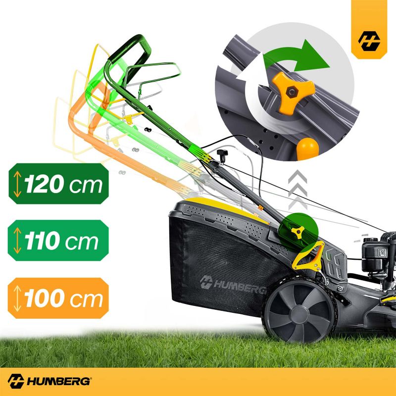 Kosiarka spalinowa Humberg HM-603 z napędem Honda 5,7KM 51cm kosz 70L 202cc + olej 1szt.