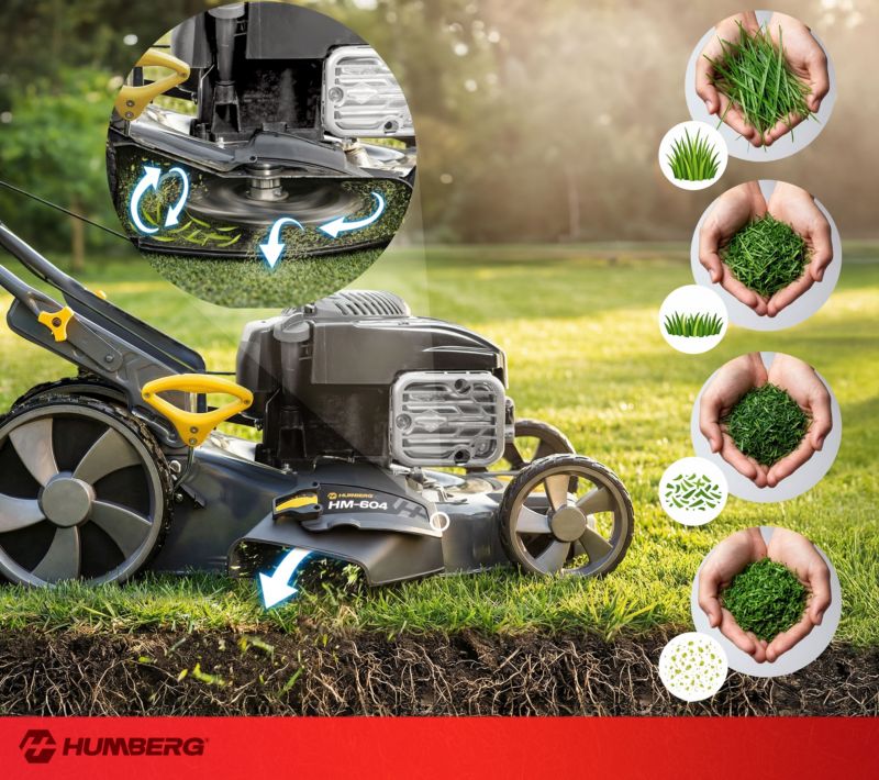 Kosiarka spalinowa Humberg HM-604 z napędem 46cm Briggs&Stratton 140cc + olej 1szt.