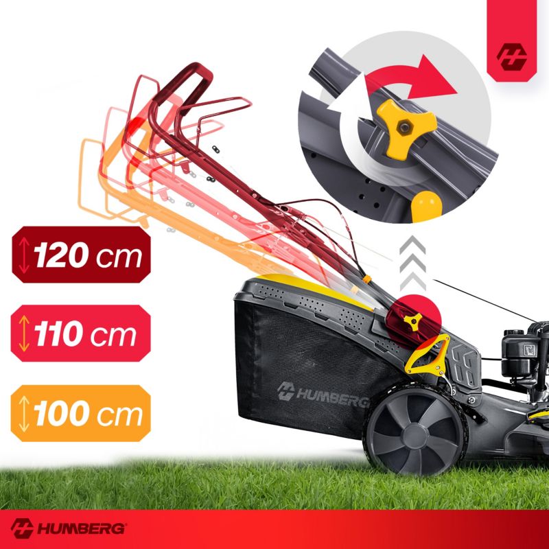 Kosiarka spalinowa Humberg HM-604 z napędem 46cm Briggs&Stratton 140cc + olej 1szt.