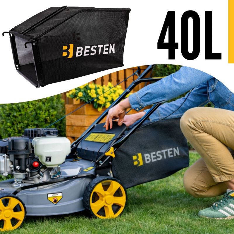 Kosiarka spalinowa z napędem BESTEN 132cc 41 cm z koszem i olejem 1 szt.