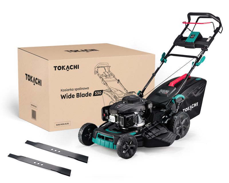 Kosiarka spalinowa z napędem Tokachi WideBlade 53 cm 530 silnik Loncin 196cc kosz 65L 1 szt.