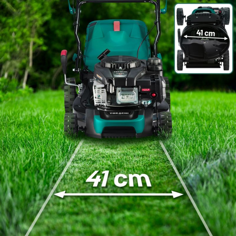 Kosiarka spalinowa z napędem Tokachi WideGO 410 silnik Loncin 139cc 41 cm kosz 50L 1 szt.