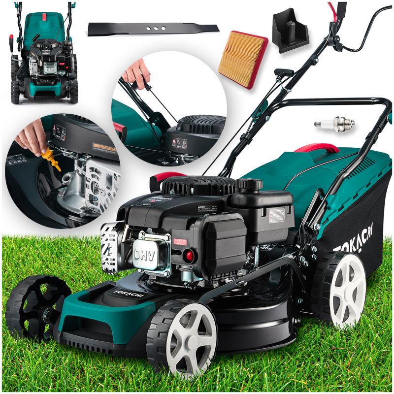 Kosiarka spalinowa z napędem Tokachi WideGO 410 silnik Loncin 139cc 41 cm kosz 50L 1 szt.