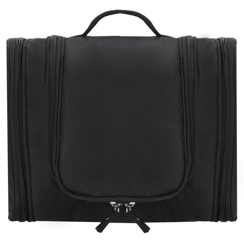 Kosmetyczka, organizer podróżny Springos 24x21x10 cm kuferek z 13 przegródkami, czarny 1 szt.