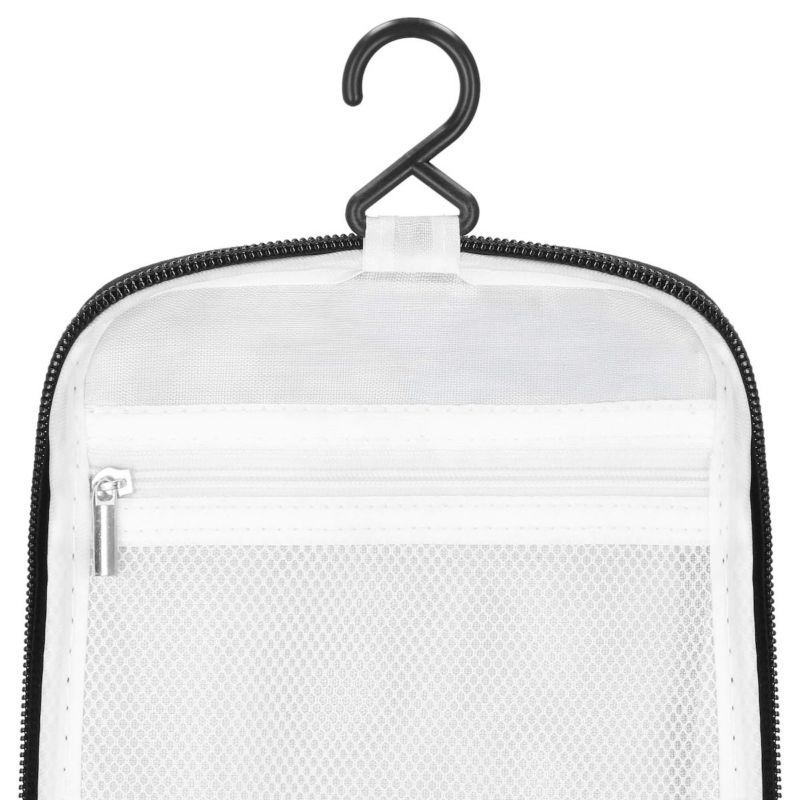 Kosmetyczka, organizer podróżny Springos 24x21x10 cm kuferek z 13 przegródkami, czarny 1 szt.
