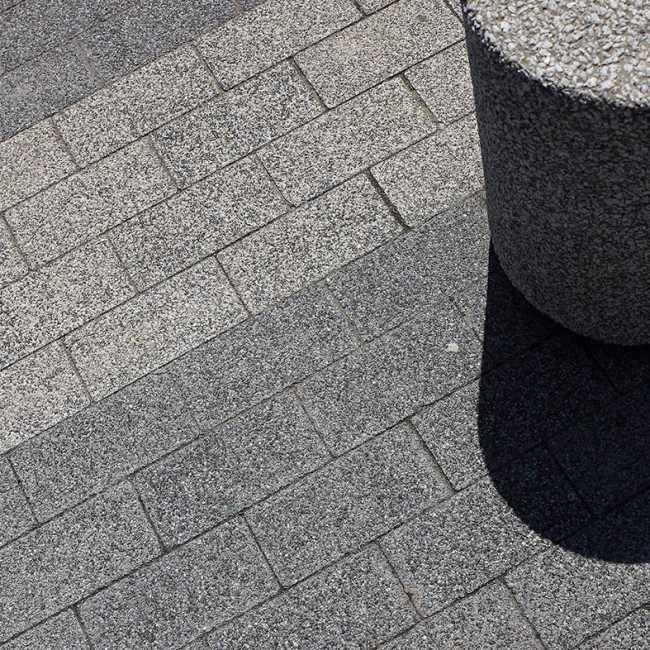 Kostka brukowa płukana prostokąt 6 cm grafitowa