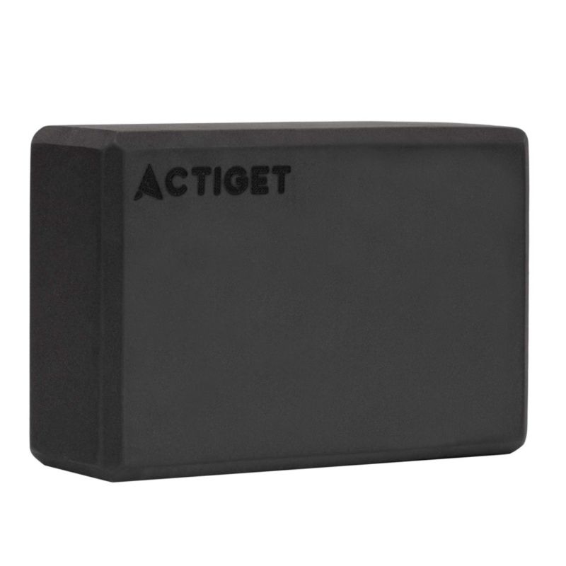 Kostka do jogi Actiget 23x15x7,5 cm pianka EVA czarna 1 szt.