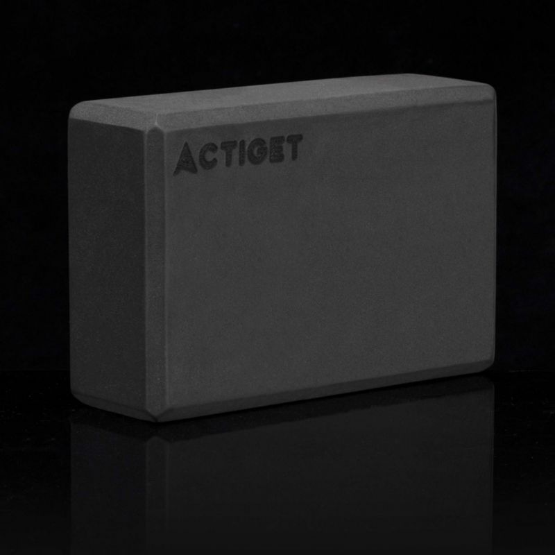 Kostka do jogi Actiget 23x15x7,5 cm pianka EVA czarna 1 szt.