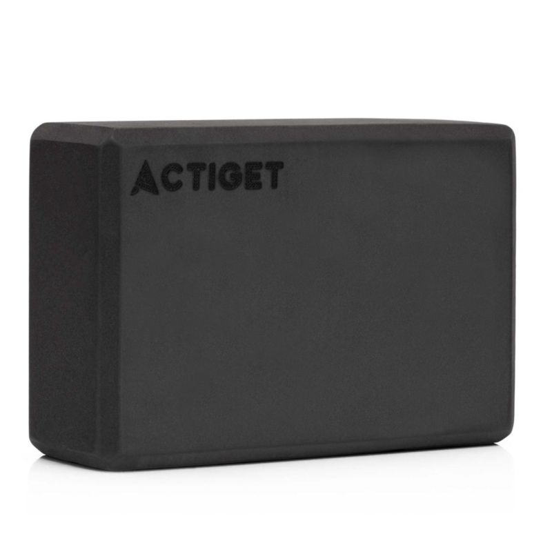 Kostka do jogi Actiget 23x15x7,5 cm pianka EVA czarna 1 szt.