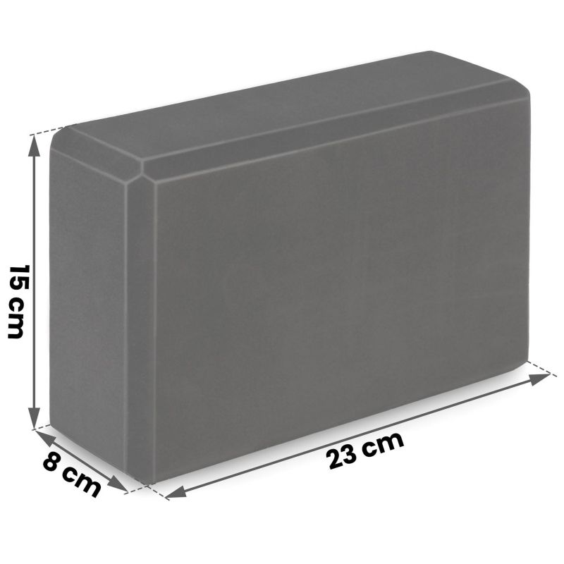 Kostka piankowa Neo-sport do jogi 23x15x8cm NS-962 czarna 1szt.