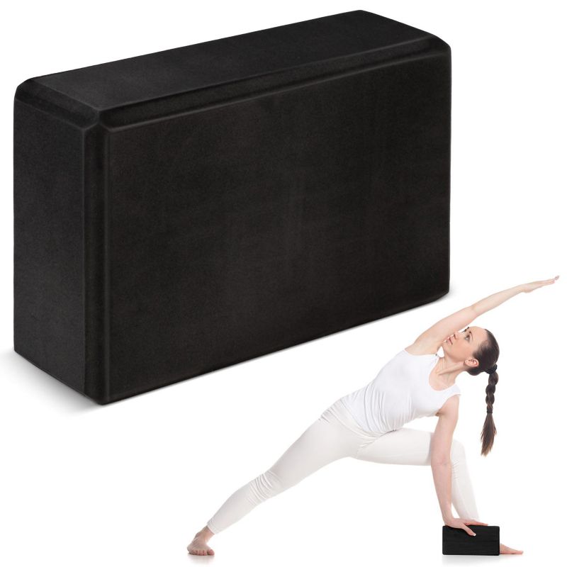 Kostka piankowa Neo-sport do jogi 23x15x8cm NS-962 czarna 1szt.