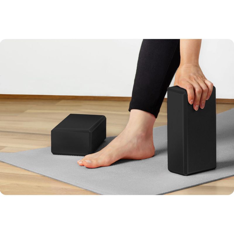 Kostka piankowa Neo-sport do jogi 23x15x8cm NS-962 czarna 1szt.