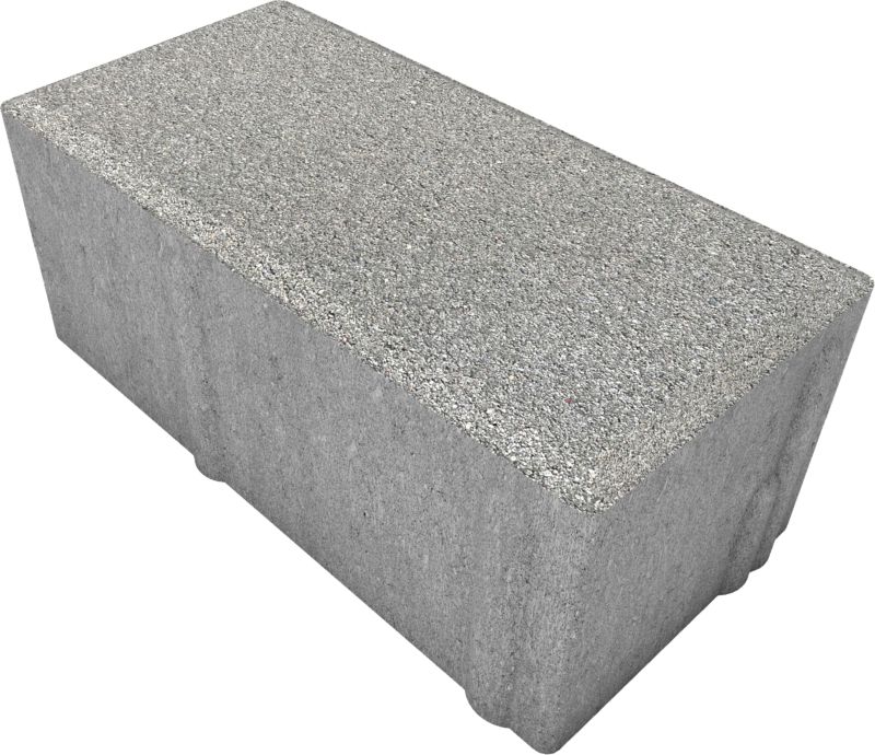 Kostka prostokąt Polbruk 8 x 10 x 20 cm szara