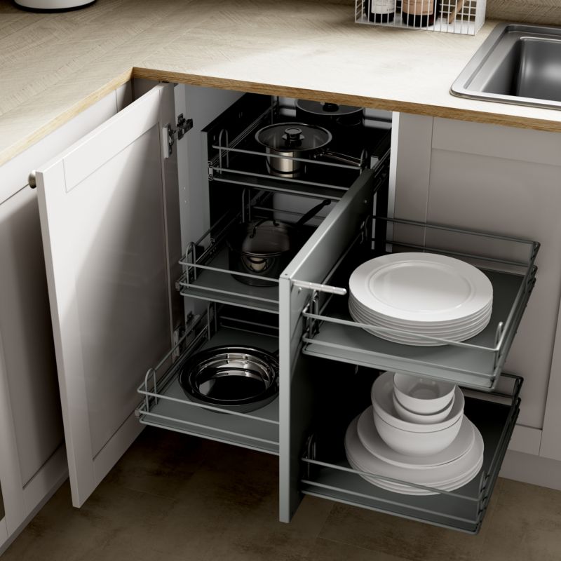 Kosz cargo GoodHome Perbe 100 cm narożny