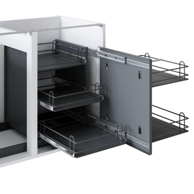 Kosz cargo GoodHome Perbe 100 cm narożny