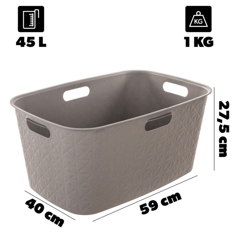 Kosz do magla Curver Softex  45L szary
