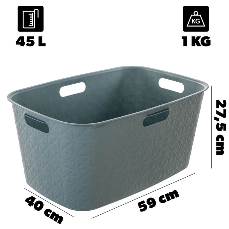Kosz do magla Curver Softex  45L turkusowy