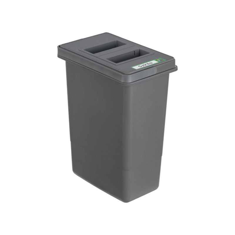 Kosz do segregacji odpadów QUADRA 7 l, wysokość 30 cm Sortowniki24 1 szt.