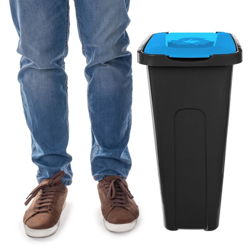Kosz KADAX Na Śmieci Pojemnik Odpady Do Segregacji 30L Kubeł Śmietnik Z Pokrywą 1szt.