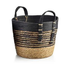 Kosz MONDEX BALI 33 x 33 x 26 cm czarno-beżowy 1 szt.