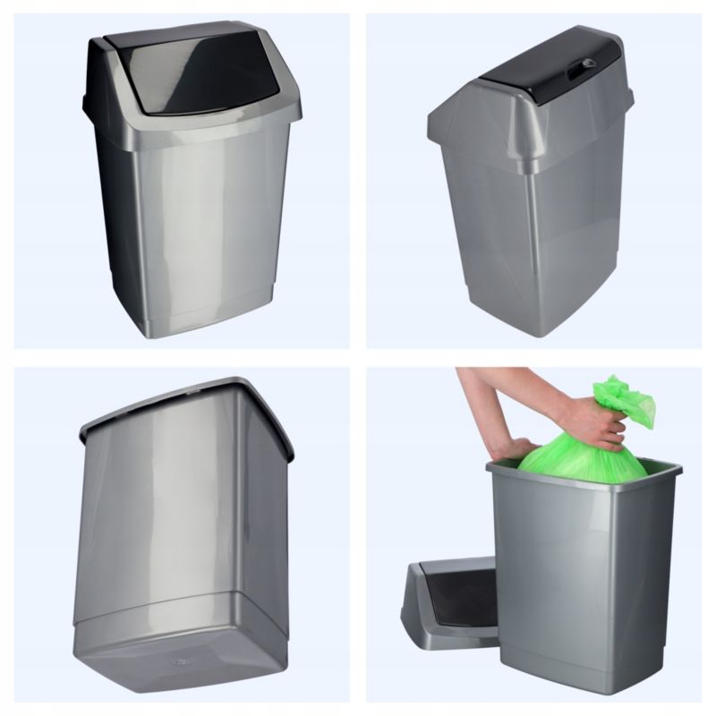 Kosz na śmieci Curver Click-IT 25L, grafit