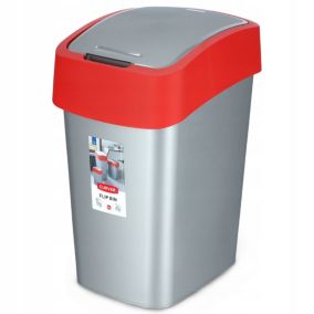 Kosz na śmieci Curver Flip Bin 25L, czerwony